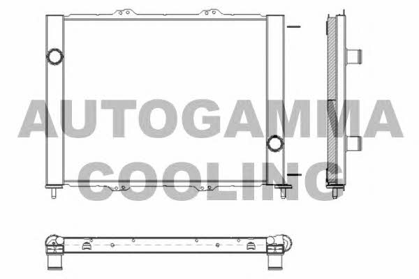 Autogamma 103575 Radiator, engine cooling 103575