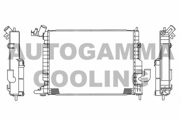 Autogamma 103600 Radiator, engine cooling 103600