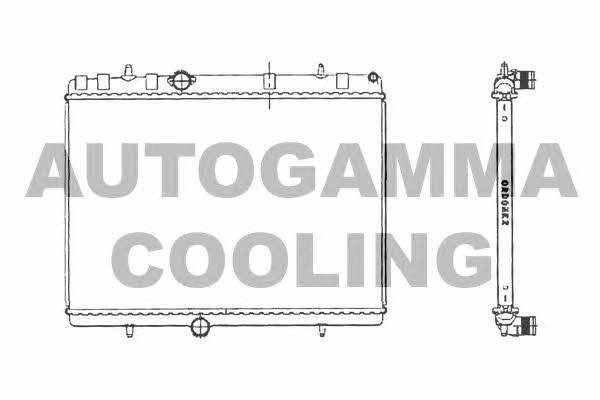 Autogamma 103638 Radiator, engine cooling 103638