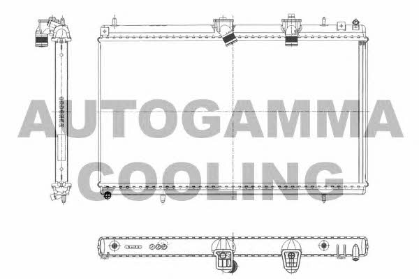 Autogamma 103643 Radiator, engine cooling 103643