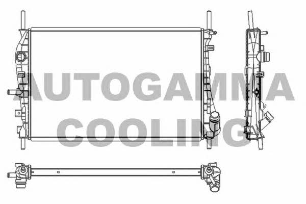 Autogamma 103653 Radiator, engine cooling 103653