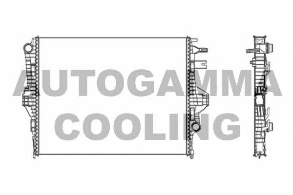 Autogamma 105680 Radiator, engine cooling 105680