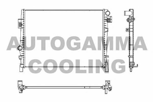 Autogamma 105693 Radiator, engine cooling 105693