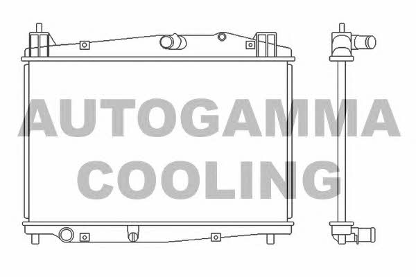 Autogamma 105695 Radiator, engine cooling 105695