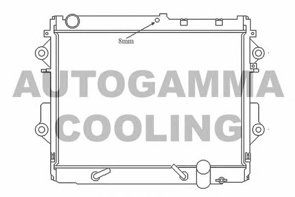 Autogamma 105700 Radiator, engine cooling 105700