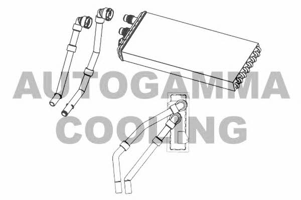 Autogamma 105730 Heat exchanger, interior heating 105730