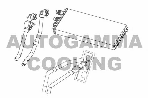 Autogamma 105731 Heat exchanger, interior heating 105731