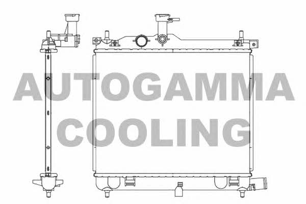 Autogamma 105751 Radiator, engine cooling 105751