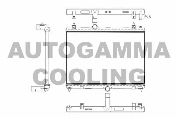 Autogamma 105770 Radiator, engine cooling 105770