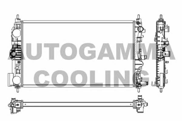 Autogamma 105787 Radiator, engine cooling 105787