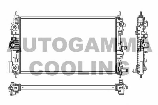 Autogamma 105788 Radiator, engine cooling 105788