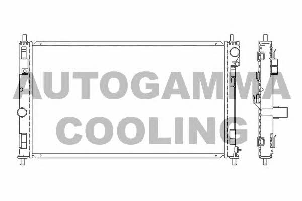 Autogamma 105789 Radiator, engine cooling 105789