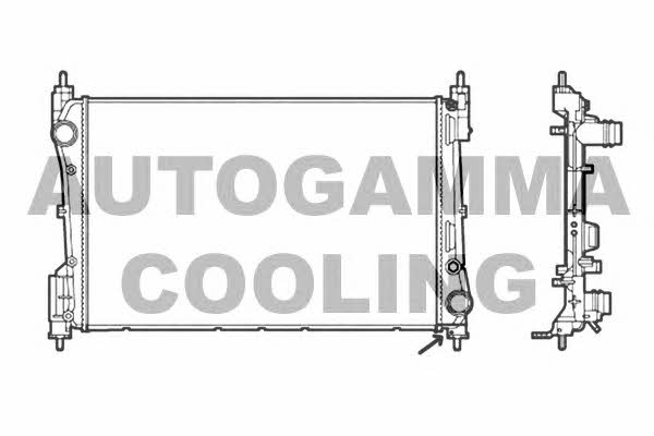 Autogamma 105791 Radiator, engine cooling 105791