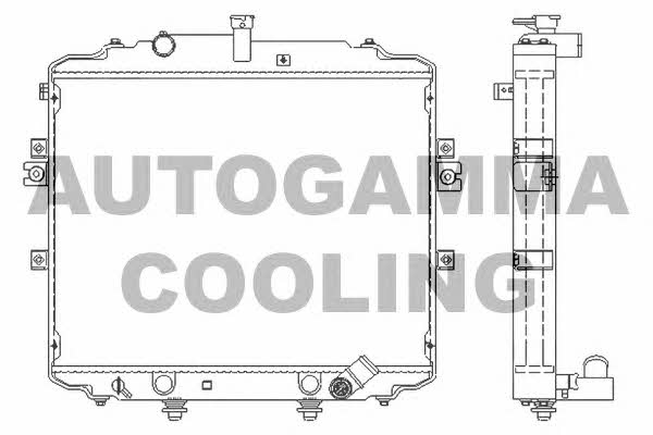 Autogamma 105793 Radiator, engine cooling 105793