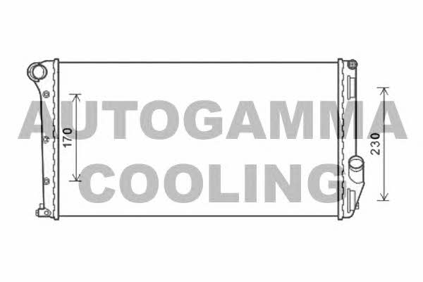 Autogamma 105873 Radiator, engine cooling 105873