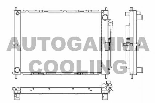 Autogamma 105900 Radiator, engine cooling 105900