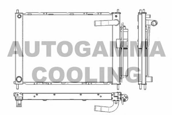 Autogamma 105901 Radiator, engine cooling 105901