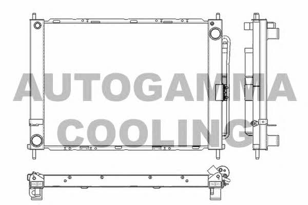 Autogamma 105902 Radiator, engine cooling 105902