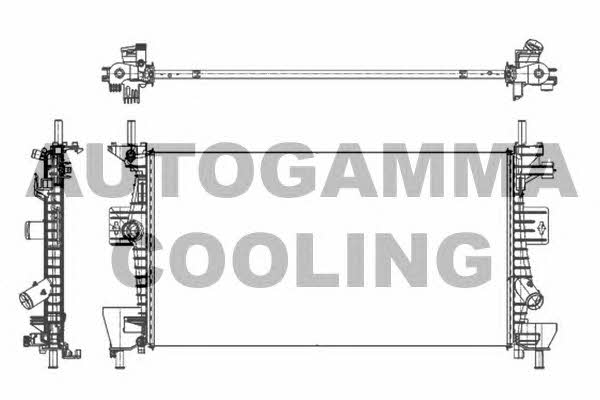 Autogamma 105917 Radiator, engine cooling 105917