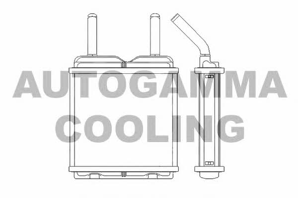 Autogamma 103689 Heat exchanger, interior heating 103689