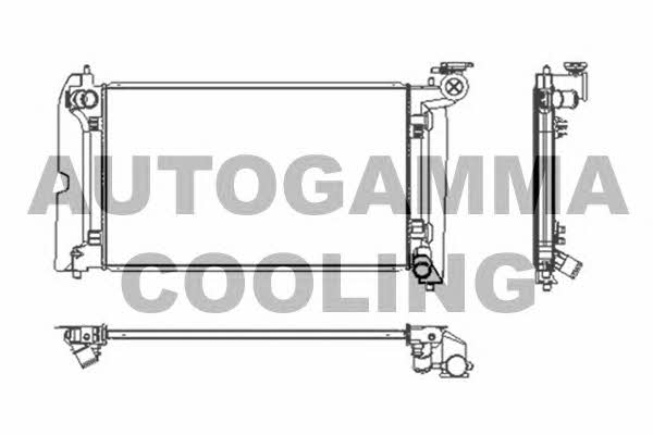 Autogamma 103756 Radiator, engine cooling 103756