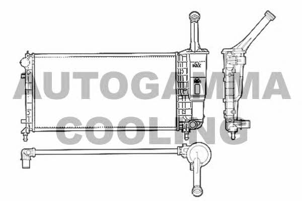 Autogamma 103757 Radiator, engine cooling 103757