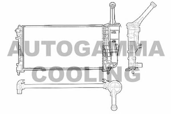 Autogamma 103758 Radiator, engine cooling 103758