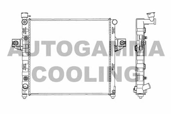 Autogamma 103807 Radiator, engine cooling 103807