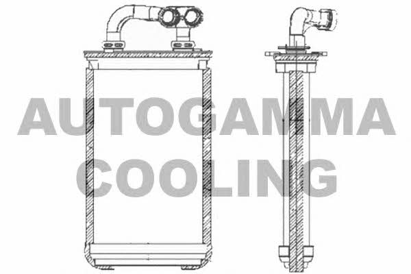 Autogamma 103894 Heat exchanger, interior heating 103894