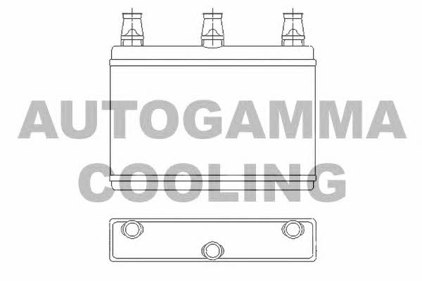 Autogamma 103896 Heat exchanger, interior heating 103896