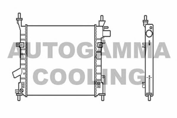 Autogamma 103919 Radiator, engine cooling 103919
