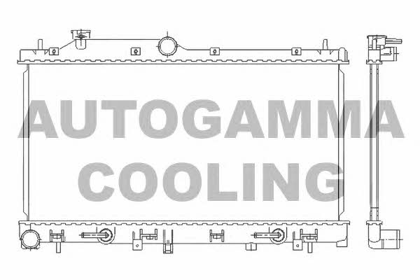 Autogamma 105928 Radiator, engine cooling 105928