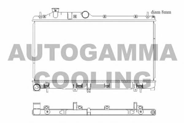 Autogamma 105932 Radiator, engine cooling 105932