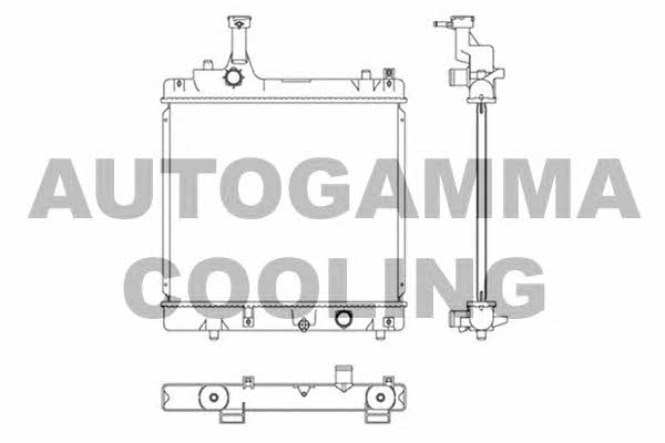 Autogamma 105934 Radiator, engine cooling 105934