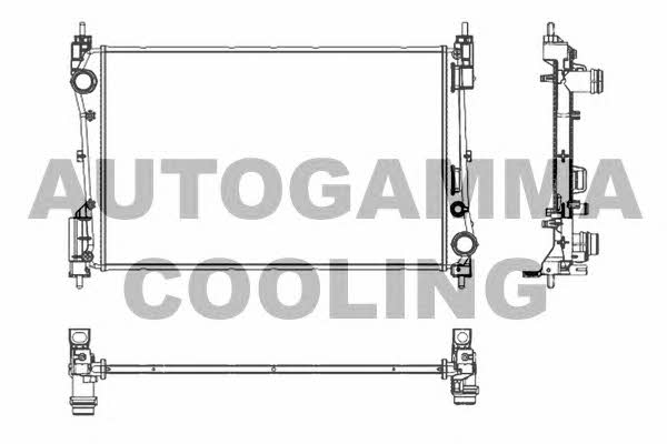 Autogamma 107005 Radiator, engine cooling 107005