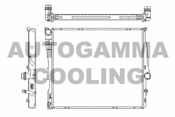 Autogamma 107008 Radiator, engine cooling 107008