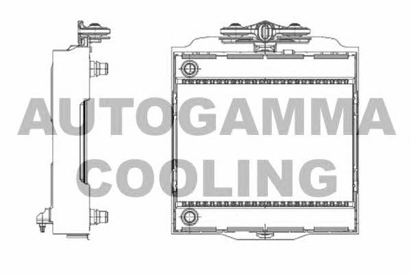 Autogamma 107009 Radiator, engine cooling 107009