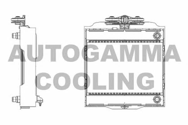 Autogamma 107010 Radiator, engine cooling 107010