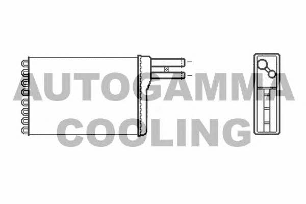 Autogamma 107016 Heat exchanger, interior heating 107016