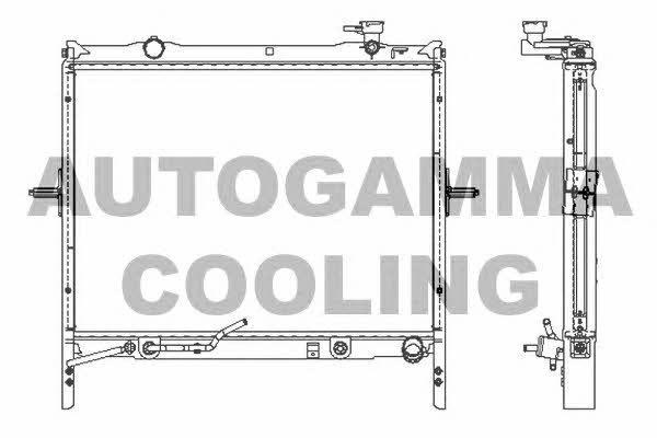 Autogamma 107029 Radiator, engine cooling 107029