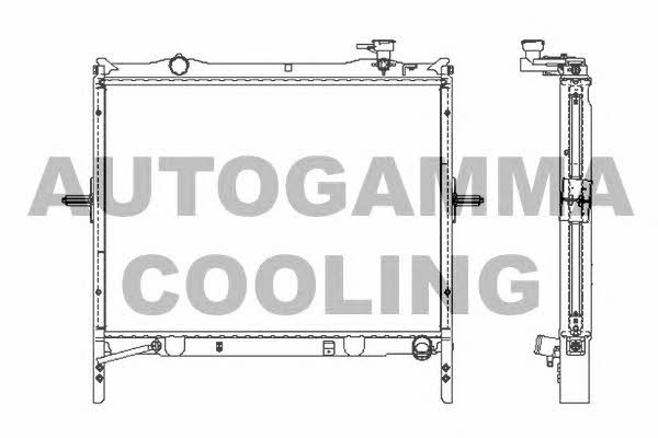 Autogamma 107030 Radiator, engine cooling 107030