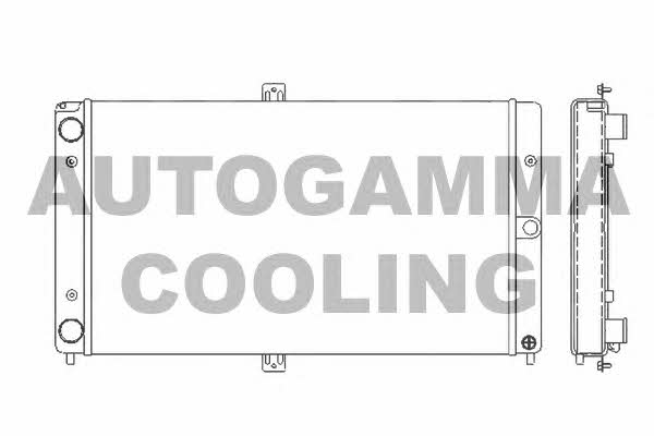 Autogamma 107035 Radiator, engine cooling 107035