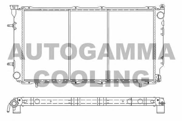 Autogamma 107053 Radiator, engine cooling 107053