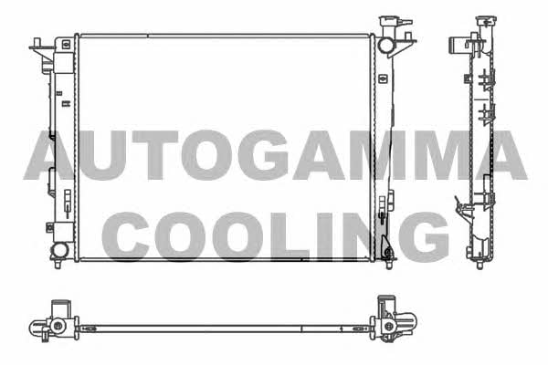 Autogamma 107119 Radiator, engine cooling 107119