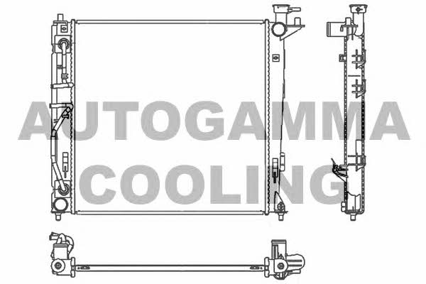 Autogamma 107120 Radiator, engine cooling 107120