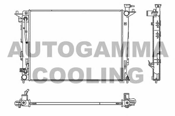 Autogamma 107121 Radiator, engine cooling 107121