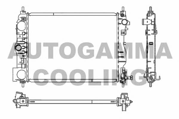 Autogamma 107125 Radiator, engine cooling 107125