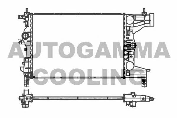 Autogamma 107167 Heat exchanger, interior heating 107167