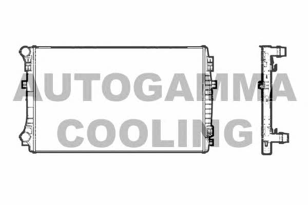 Autogamma 107198 Radiator, engine cooling 107198
