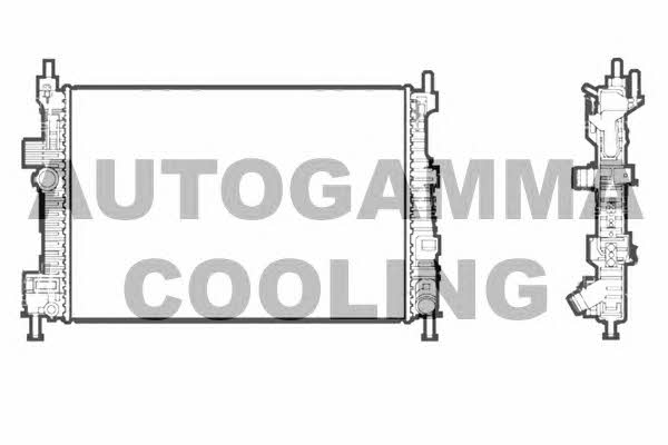 Autogamma 107214 Radiator, engine cooling 107214